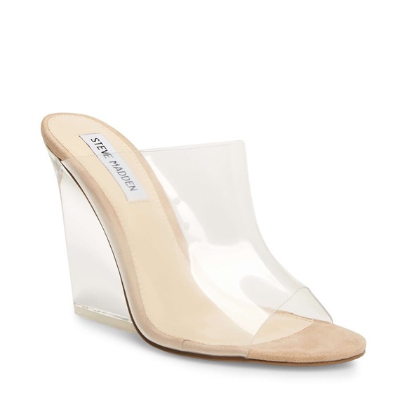 Steve Madden Shoes - Steve Madden Clear Wedge/ Heel